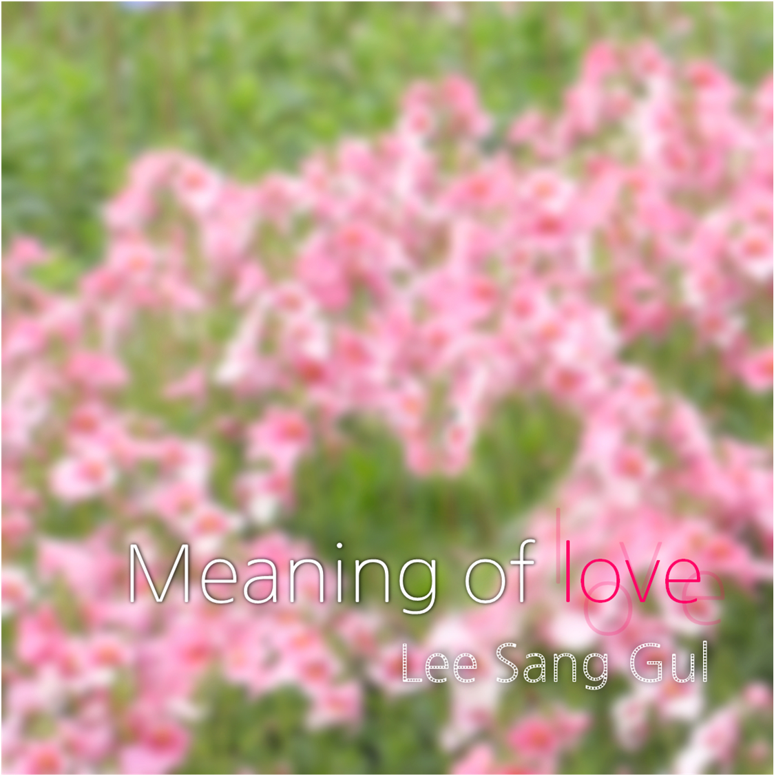 Meaning of Love — 이상걸 공식 발매 앨범 자켓